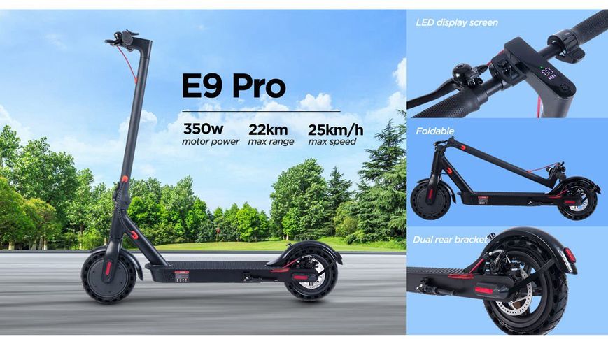 Електросамокат NEW E9 Pro - 30 км 177510011 фото